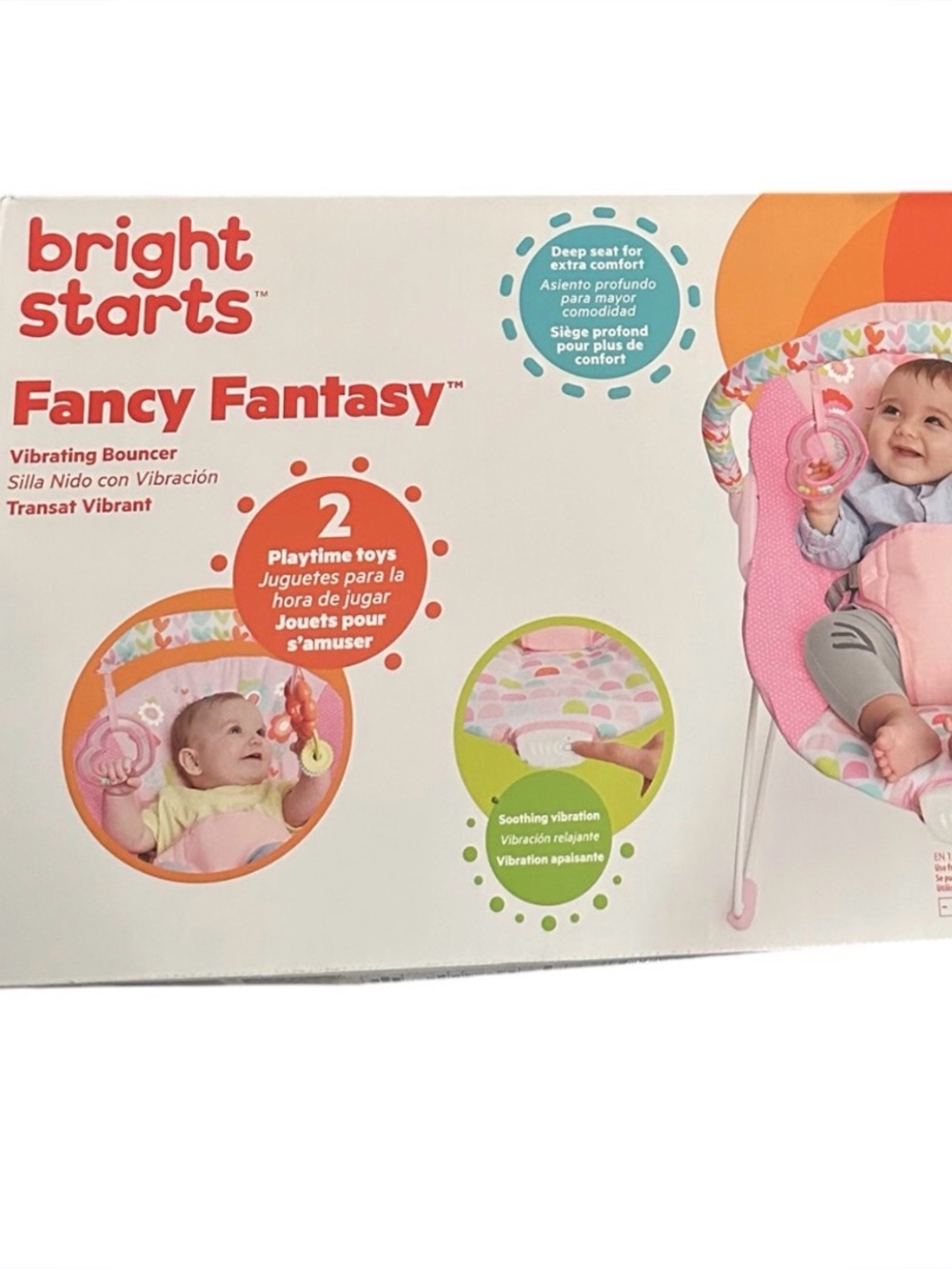 Bright Starts Fancy Unicorn Pink Bouncer